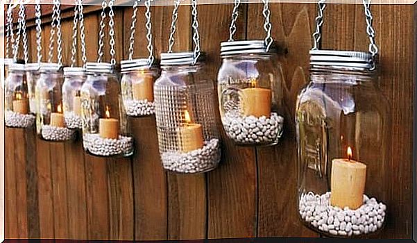 Recycled jars to lamps