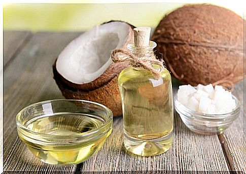 Coconut oil for dandruff or flaking