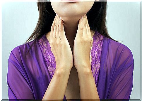 Woman with thyroid problem