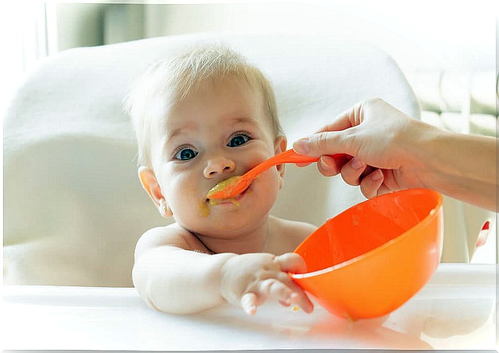 Baby eating