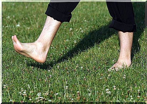 Walking barefoot